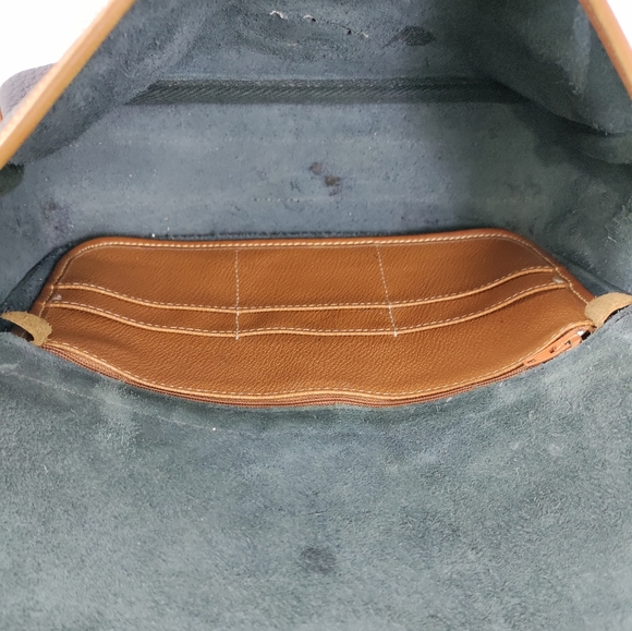 ⭐PRICE DROP⭐🛍️ Dooney &  Bourke Vntg Equestrian Navy Blue AWL Crossbody Bag - Picture 10 of 15